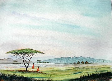 アフリカの故郷が見える Oil Paintings